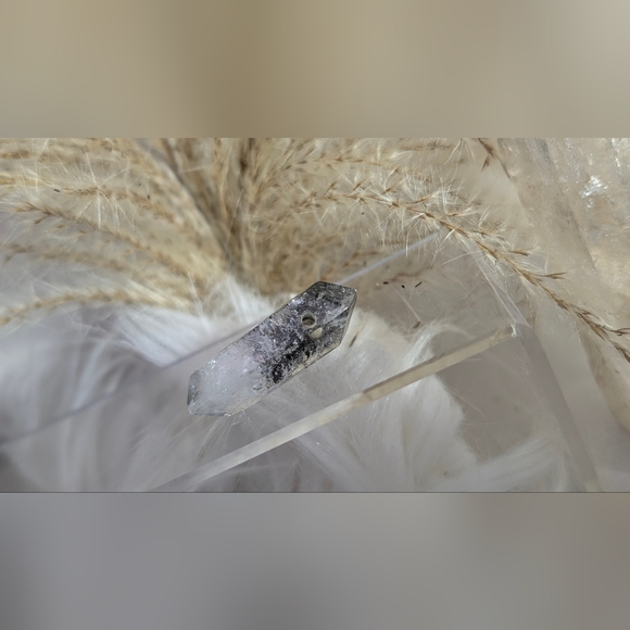 Lodolite Goethite Tibetan Quartz Pendant - Picture 3 of 7